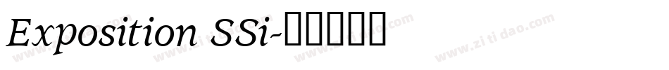 Exposition SSi字体转换